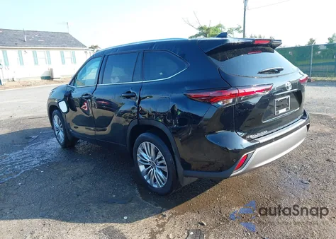 2025 Toyota Highlander Hybrid Platinum из США, поврежденный, VIN 5TDEBRCH4SS663173